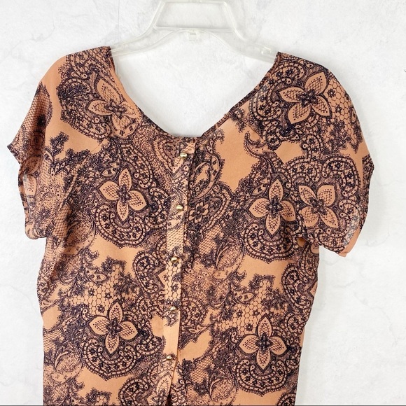[Daytrip] Paisley Patter Printed Lightweight Blouse - Picture 3 of 4